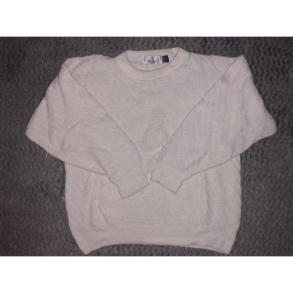 Men’s Bill Blass white sweater